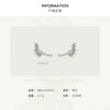 Wholesale Niche Fashion Women's S925 Sterling Silver Leaf Stud Earrings With Diamond Design