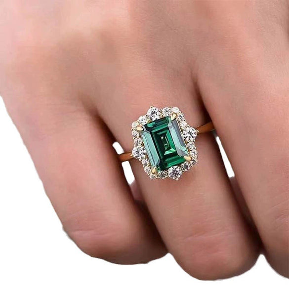 Wholesale Niche Geometric Copper Ring With Animals Zodiac Zircon For Women