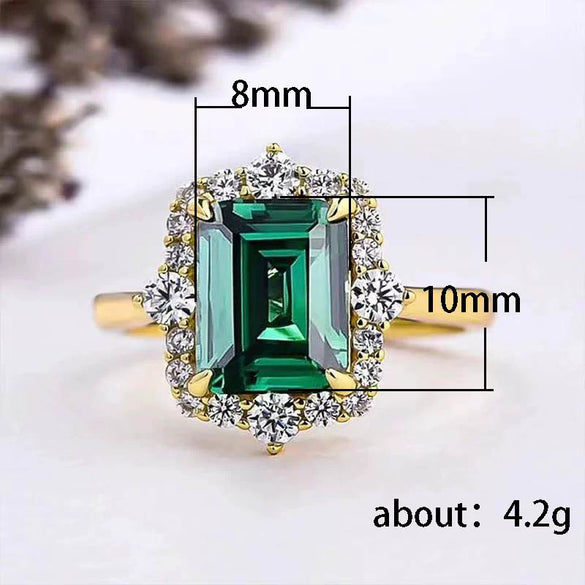 Wholesale Niche Geometric Copper Ring With Animals Zodiac Zircon For Women