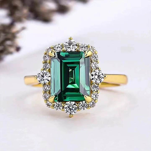 Wholesale Niche Geometric Copper Ring With Animals Zodiac Zircon For Women