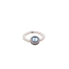 Wholesale Niche Geometric Imitation Pearl Handmade Women's Ring