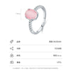 Wholesale Niche Geometric S925 Sterling Silver Inlaid Cat's Eye Ring For Women