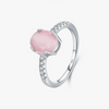 Wholesale Niche Geometric S925 Sterling Silver Inlaid Cat's Eye Ring For Women