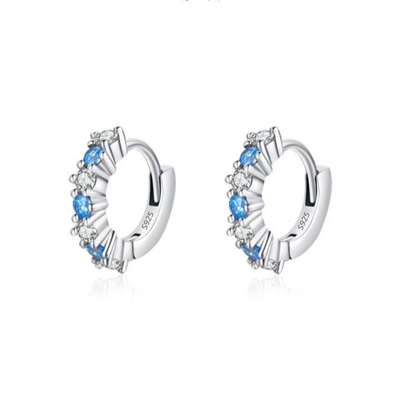 Wholesale Niche Geometric S925 Sterling Silver Inlaid Zircon Earrings For Women