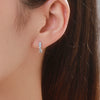 Wholesale Niche Geometric S925 Sterling Silver Inlaid Zircon Earrings For Women