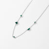 Wholesale Niche Geometric Silver 925 Sterling Silver Zircon Inlaid Necklace For Women With Cross Chain