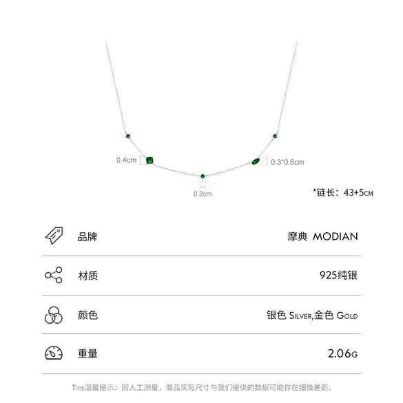 Wholesale Niche Geometric Silver 925 Sterling Silver Zircon Inlaid Necklace For Women With Cross Chain