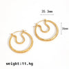 Wholesale Niche Geometric Stainless Steel Earrings 18K Gold Plated