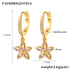 Wholesale Niche Geometric 316L Stainless Steel Zircon Handmade Electroplated Earrings Jewelry