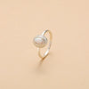Wholesale Niche Highend Women's Fashion Simple Geometric Oval S925 Sterling Silver Opal Ring And Bracelet With Electroplating