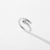 Wholesale Niche Style Animal Snake 925 Sterling Silver Micro Inlaid Adjustable Ring For Women