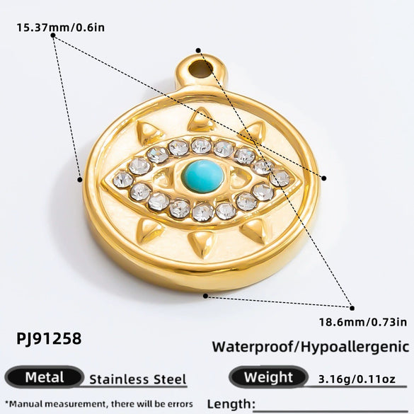 Wholesale Niche Style Totem Pattern Stainless Steel Electroplated Jewelry Necklace Pendant