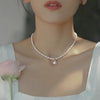 Wholesale Niche Trendy Natural Baroque Freshwater Pearl And Copper Necklace For Women