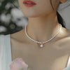 Wholesale Niche Trendy Natural Baroque Freshwater Pearl And Copper Necklace For Women
