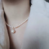 Wholesale Niche Trendy Natural Baroque Freshwater Pearl And Copper Necklace For Women