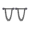 Wholesale Nipple Ring Stainless Steel Geometric Style Electroplating Peach Heart Piercing Jewelry