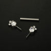 Wholesale Nipple Ring Stainless Steel Round Zircon Geometric Diamond Women's Chest Piercing Jewelry