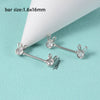 Wholesale Nipple Ring Stainless Steel Zircon Heartshaped Clover Rabbit Animal Snakeshaped Polished