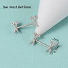 Wholesale Nipple Ring Stainless Steel Zircon Heartshaped Clover Rabbit Animal Snakeshaped Polished