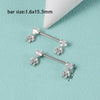 Wholesale Nipple Ring Stainless Steel Zircon Heartshaped Clover Rabbit Animal Snakeshaped Polished