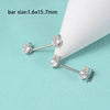 Wholesale Nipple Ring Stainless Steel Zircon Heartshaped Clover Rabbit Animal Snakeshaped Polished