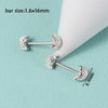 Wholesale Nipple Ring Stainless Steel Zircon Heartshaped Clover Rabbit Animal Snakeshaped Polished