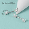 Wholesale Nipple Ring Stainless Steel Zircon Heartshaped Clover Rabbit Animal Snakeshaped Polished