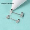 Wholesale Nipple Ring Stainless Steel Zircon Heartshaped Clover Rabbit Animal Snakeshaped Polished