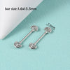 Wholesale Nipple Ring Stainless Steel Zircon Heartshaped Clover Rabbit Animal Snakeshaped Polished