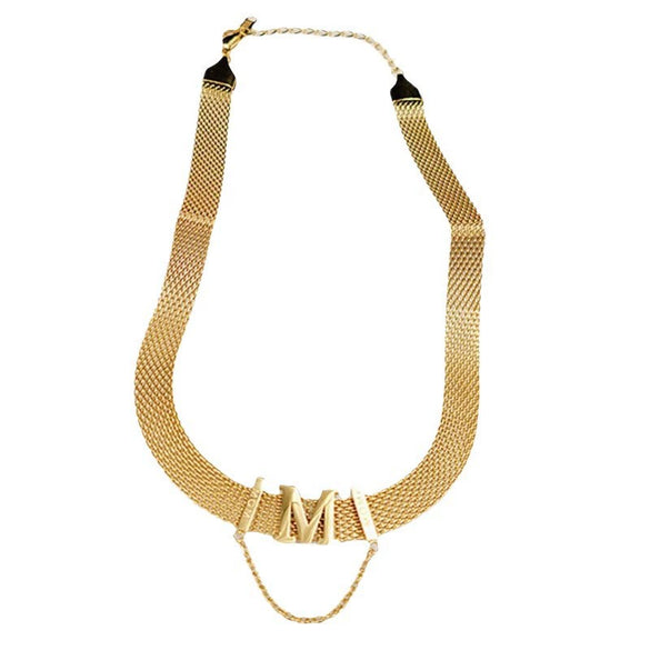 Wholesale Nonfading Electroplated Titanium Steel Jewelry 2Piece Set With Letters Numbers Text Pattern Simple Style Necklace Ring