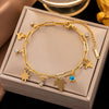 Wholesale Nonfading New Electroplated Geometric Titanium Steel Bracelet For Women