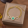 Wholesale Nonfading New Electroplated Geometric Titanium Steel Bracelet For Women