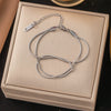 Wholesale Nonfading New Electroplated Geometric Titanium Steel Bracelet For Women