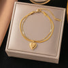 Wholesale Nonfading New Electroplated Geometric Titanium Steel Bracelet For Women