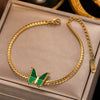 Wholesale Nonfading New Electroplated Geometric Titanium Steel Bracelet For Women