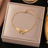 Wholesale Nonfading New Electroplated Geometric Titanium Steel Bracelet For Women