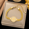 Wholesale Nonfading New Electroplated Geometric Titanium Steel Bracelet For Women