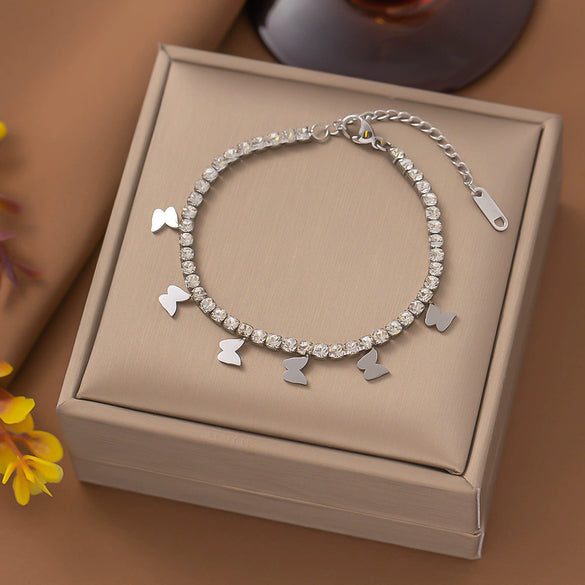 Wholesale Nonfading New Electroplated Geometric Titanium Steel Bracelet For Women