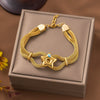 Wholesale Nonfading New Electroplated Geometric Titanium Steel Bracelet For Women
