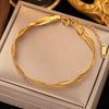 Wholesale Nonfading New Electroplated Geometric Titanium Steel Bracelet For Women