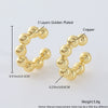 Wholesale Nonpierced Ear Bone Clip And Ear Clip Set Copper Geometric U Shape Electroplated Minimalist Style