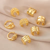 Wholesale Nonpierced Ear Bone Clip And Ear Clip Set Copper Geometric U Shape Electroplated Minimalist Style