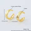 Wholesale Nonpierced Ear Bone Clip And Ear Clip Set Copper Geometric U Shape Electroplated Minimalist Style