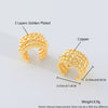 Wholesale Nonpierced Ear Bone Clip And Ear Clip Set Copper Geometric U Shape Electroplated Minimalist Style