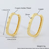 Wholesale Nonpierced Ear Bone Clip And Ear Clip Set Copper Geometric U Shape Electroplated Minimalist Style