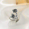 Wholesale Nonpierced Ear Cuff Copper Dark Thorn Rose Flower Electroplated For Women
