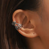 Wholesale Nonpierced Ear Cuff Copper Dark Thorn Rose Flower Electroplated For Women