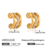 Wholesale Nonpierced Geometric Stainless Steel Electroplated Earrings For Women