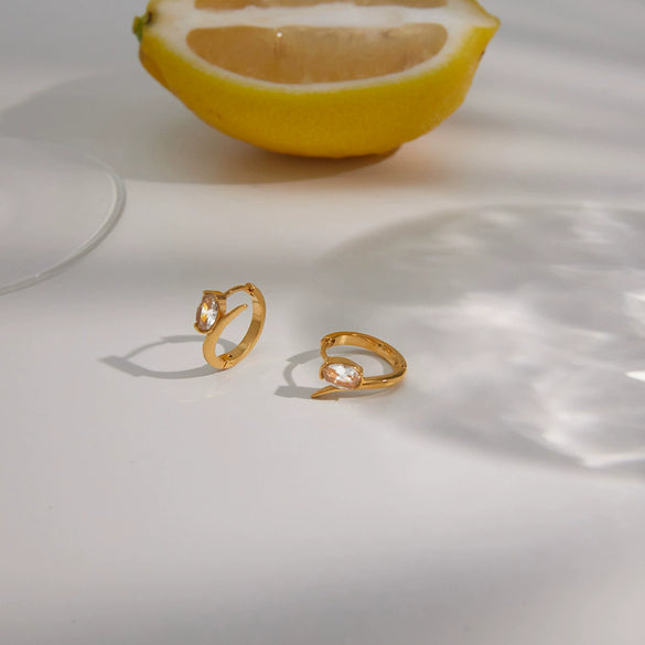 Wholesale Nonpierced Geometric Stainless Steel Electroplated Earrings For Women