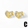 Wholesale Nonpiercing Ear Clip Jewelry Copper Geometric Light Luxury Electroplated Earrings